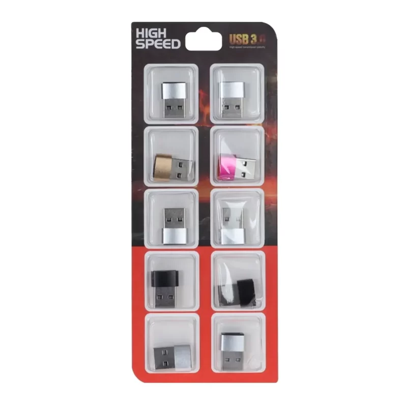 تبدیل USB To Type-C - بسته 10 عددی - RH - تصویر 2