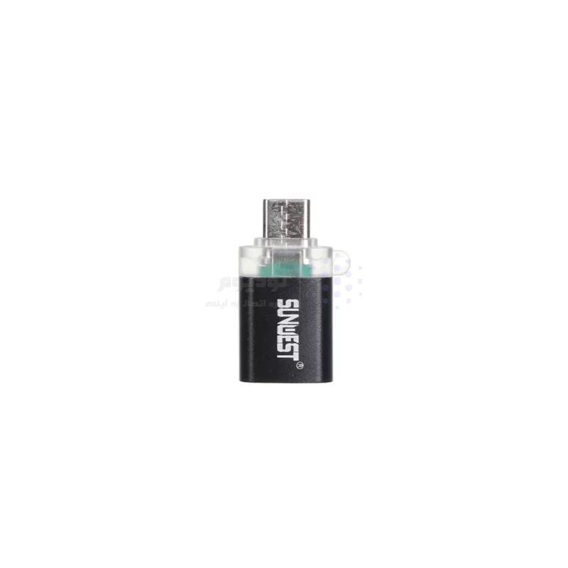 تبدیل SunWest USB To Type-C مدل SC-237 - مشکی - TCO - تصویر 3