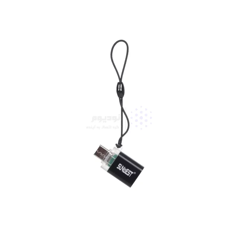 تبدیل SunWest USB To Type-C مدل SC-237 - مشکی - TCO - تصویر 4