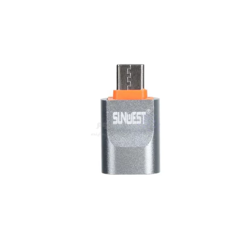 تبدیل SunWest USB To Type-C مدل SC-236 - نقره ای - TCO - تصویر 3