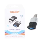 تبدیل SunWest USB To Type-C مدل SC-238 - مشکی - TCO