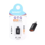 تبدیل SunWest Type-C To USB3.0 مدل OT-120 - مشکی - TCO