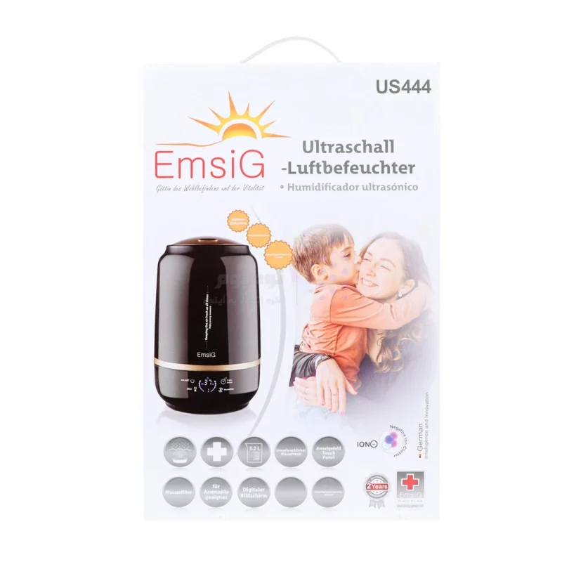 دستگاه بخور سرد EmsiG مدل US444 - مشکی (گارانتی 24 ماهه طلایی) - تصویر 6