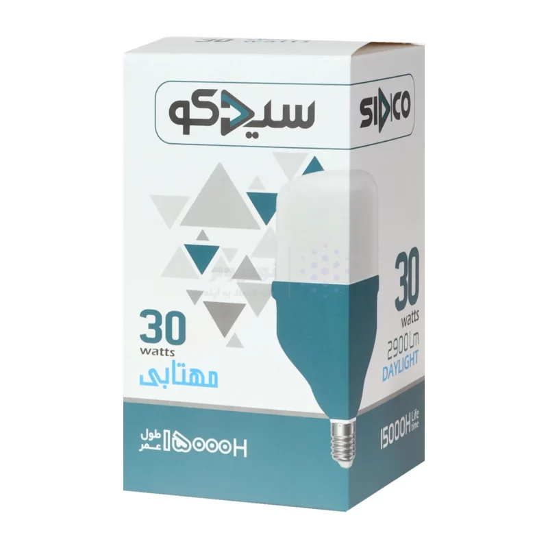 لامپ استوانه ای Sidco مدل E27 30W - مهتابی - تصویر 6