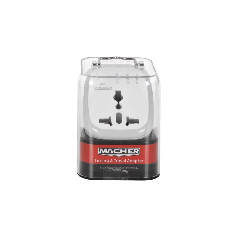تبدیل برق 3 به 2 تایمر دار Macher مدل MR-265 - سفید -RYL - تصویر 2
