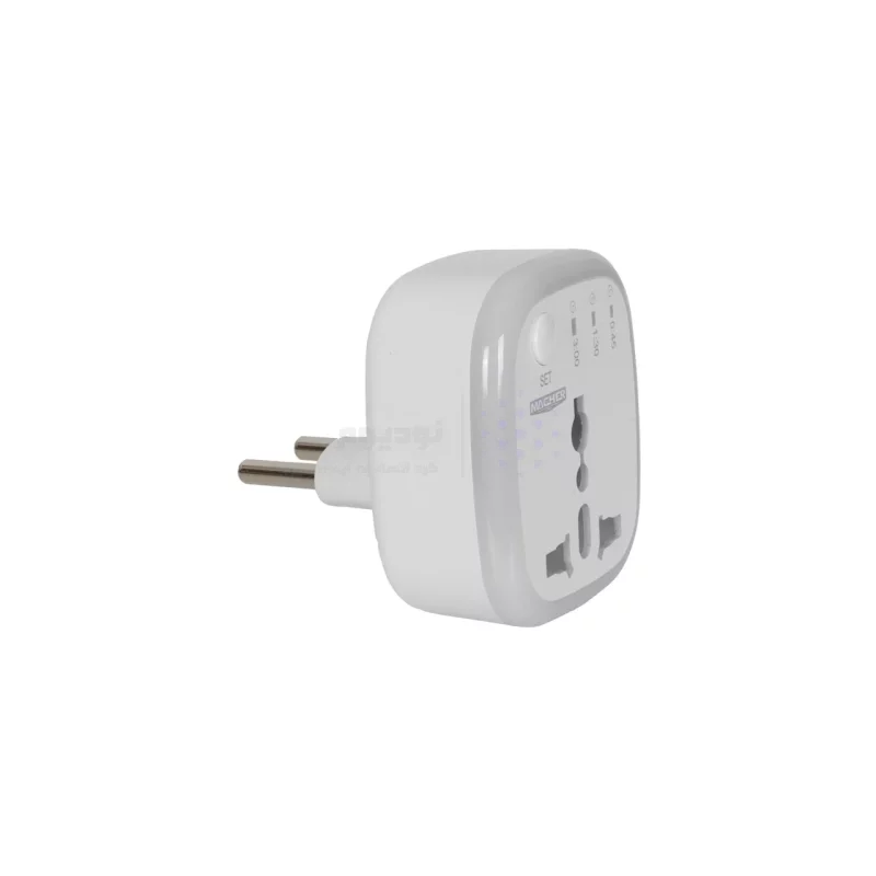 تبدیل برق 3 به 2 تایمر دار Macher مدل MR-265 - سفید -RYL - تصویر 4