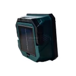 چراغ LED شارژی مدل Ck688 دارای پنل شارژ خورشیدی - مشکی سبز - تصویر 4