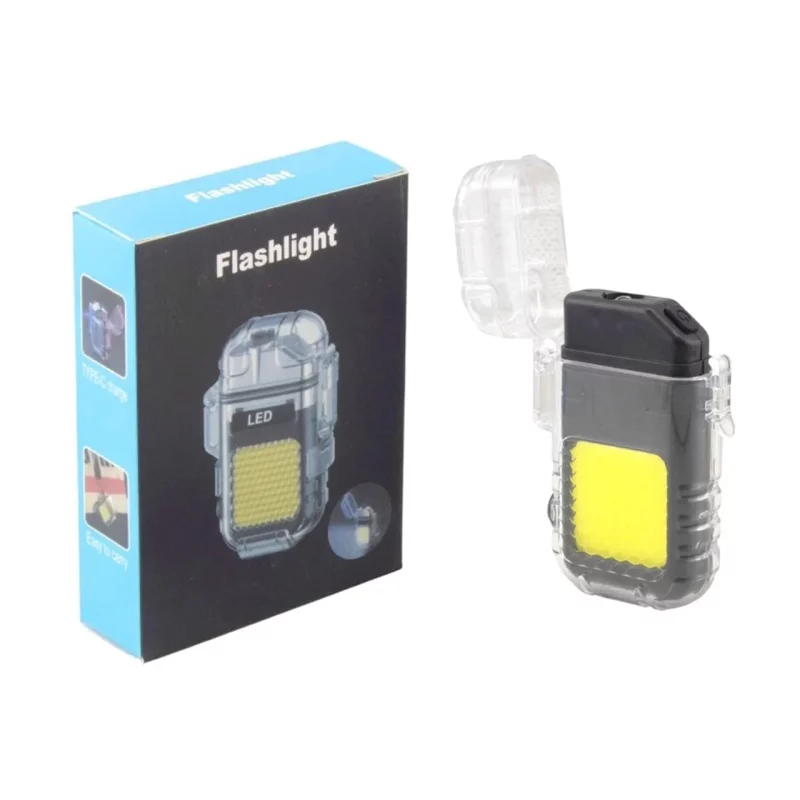 چراغ LED شارژی فندکی - مشکی - تصویر 2
