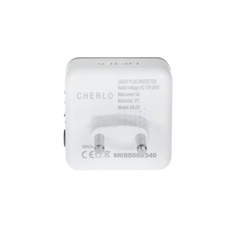 تبدیل برق 3 به 2 تایمر دار CHERLO - خاکستری سفید - SMO - تصویر 4