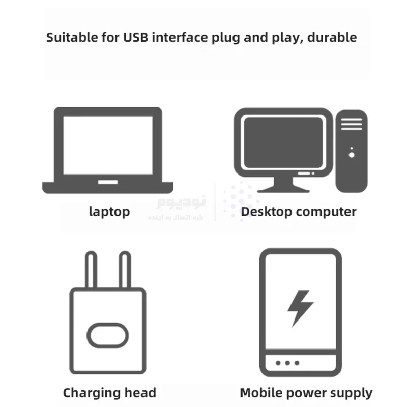 لامپ LED USB - سفید - RH - تصویر 7