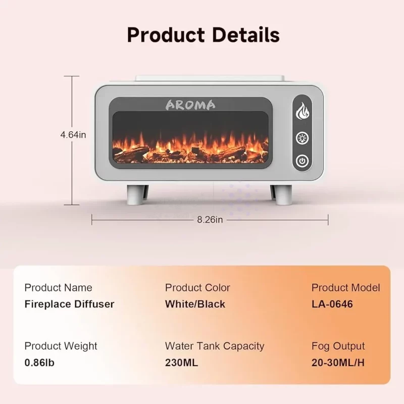 دستگاه بخور سرد مدل LA-0646 - مشکی - تصویر 9