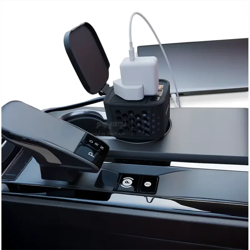 اینورتر خودرو Porodo مدل Drive Station PDCI103BK 200W - مشکی (گارانتی 12 ماهه بامداد) - تصویر 4