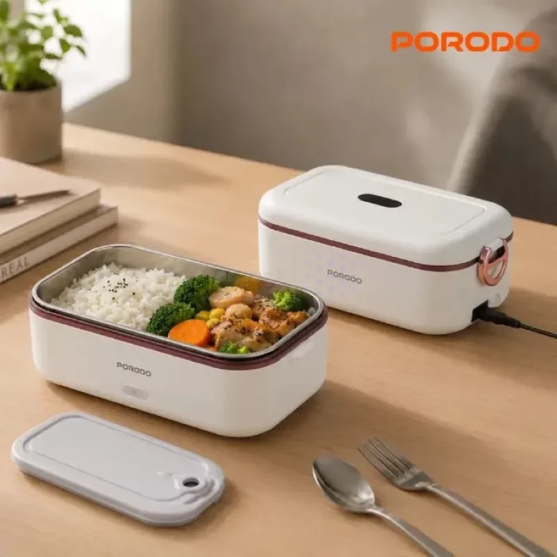 ظرف غذای برقی Porodo مدل Lunch Mate PDLFST0376WH (گارانتی 6 ماهه شرکتی) - تصویر 4