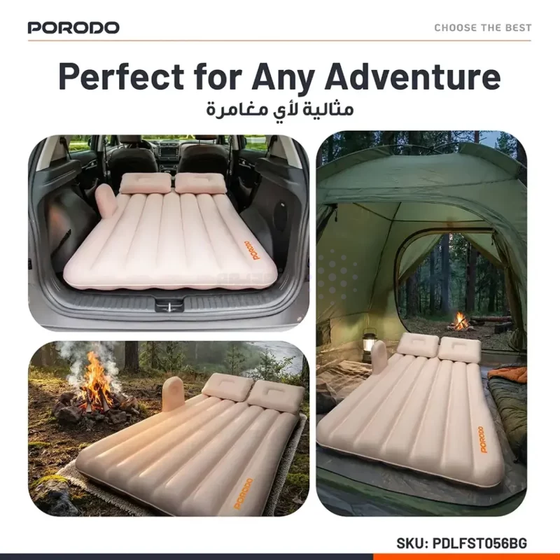 تشک بادی کمپینگ Porodo مدل PDLFSTO56BG - بژ (گارانتی 6 ماهه شرکتی) - تصویر 5