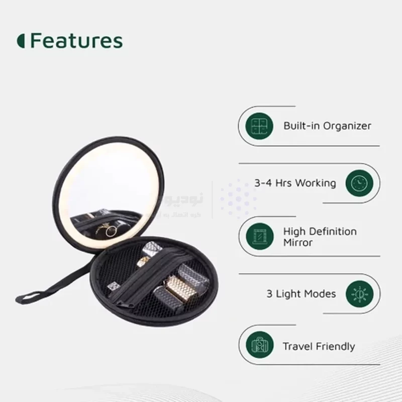 کیف لوازم آرایشی Green Lion مدل GNMNMPCHBK - مشکی (گارانتی 6 ماهه شرکتی) - تصویر 6