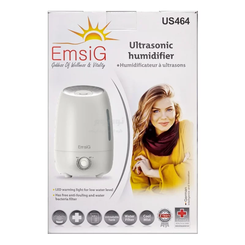 دستگاه بخور سرد EmsiG مدل US464 - سفید (گارانتی 24 ماهه طلایی) - تصویر 5