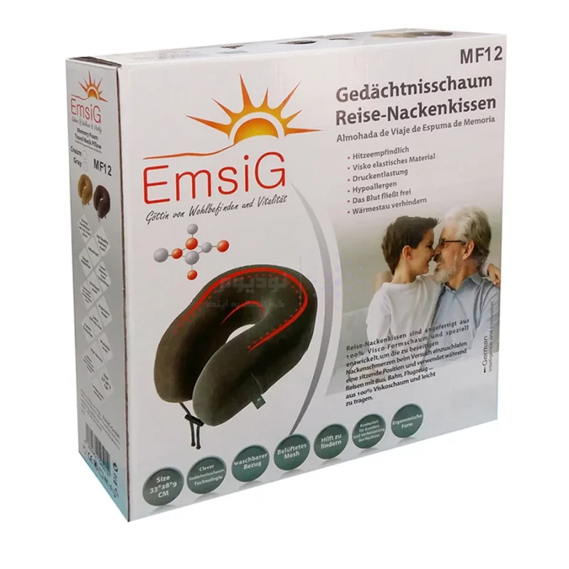 بالش پشت گردنی EmsiG مدل MF12 - کرم (گارانتی 24 ماهه طلایی) - تصویر 3