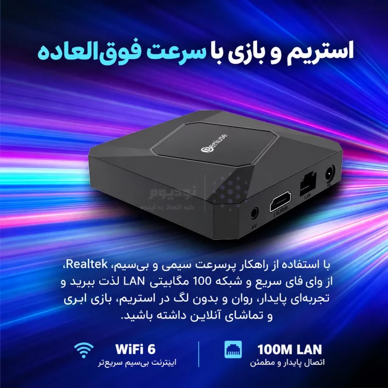 اندروید باکس Beniuse مدل BE-AB04 - مشکی - تصویر 11