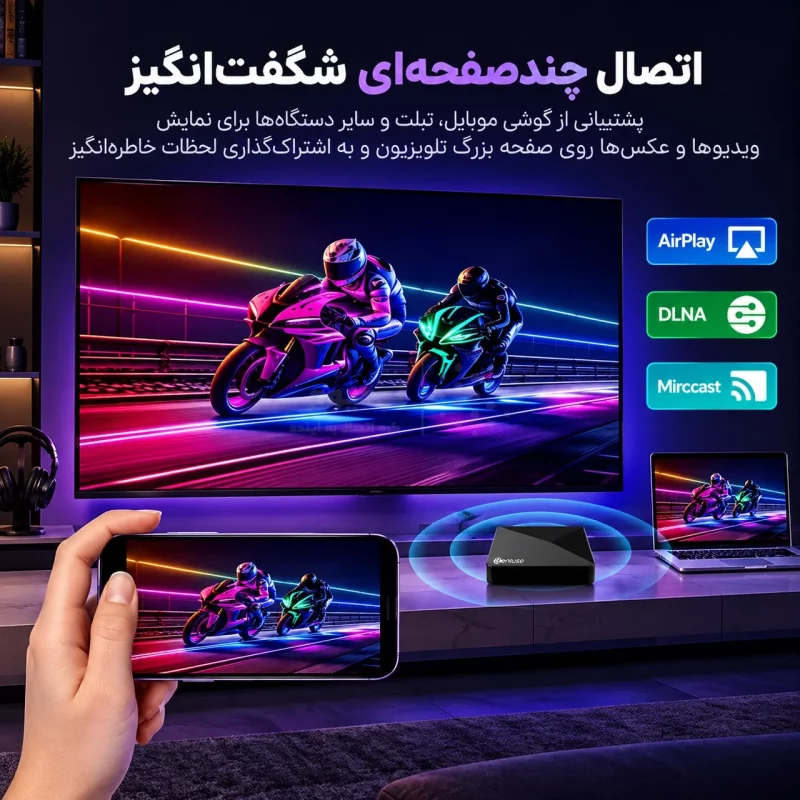 اندروید باکس Beniuse مدل BE-AB05 - مشکی - تصویر 8
