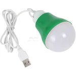 لامپ LED USB مهتابی - سبز - تصویر 3