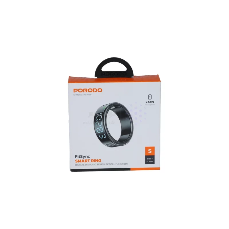 حلقه هوشمند Porodo مدل FitSync PD-LFST172-BK - مشکی (گارانتی 6 ماهه شرکتی) - تصویر 6