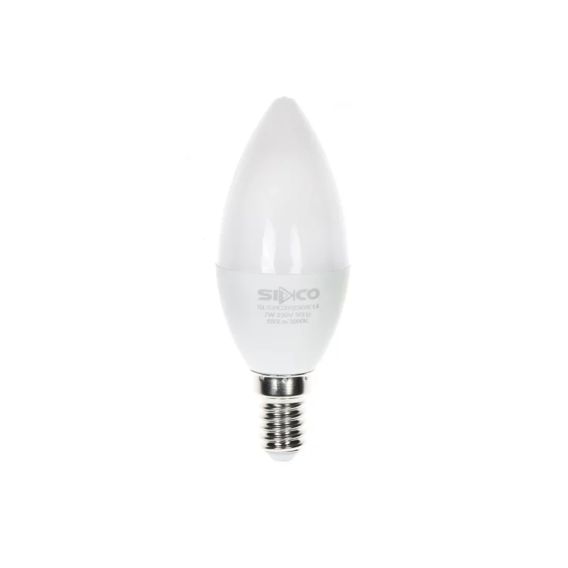 لامپ شمعی Sidco LED مدل E14 7W - مهتابی - تصویر 2